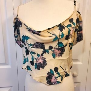Free People Casandra Floral Off The Shoulder Blouse